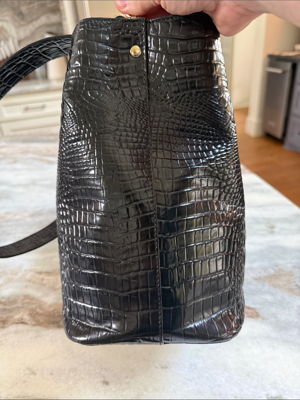 Authentic BRAHMIN Amelia shoulder Bag in Black Melbourne - Picture 6 of 11